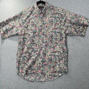 Vintage Tango by Max Raab Shirt Mens Medium floral Camp USA